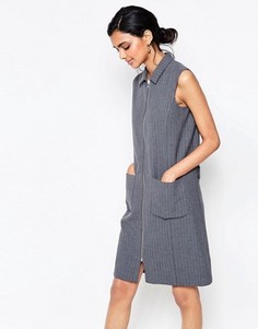 Строгое платье на молнии Ganni Moscow - Мульти