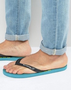 Шлепанцы в полоску Billabong Tapa - Зеленый