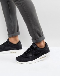 Черные кроссовки Nike Air Max 90 Ultra Breathe 898010-001 - Черный