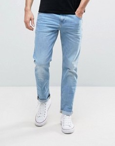 Светлые эластичные джинсы слим ASOS - Синий