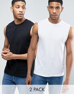 2 футболки без рукавов ASOS - СКИДКА - Мульти