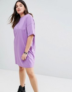 Платье-футболка ASOS CURVE Ultimate - Фиолетовый