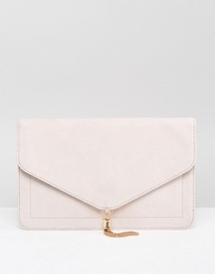 Клатч с кисточкой ASOS - Бежевый