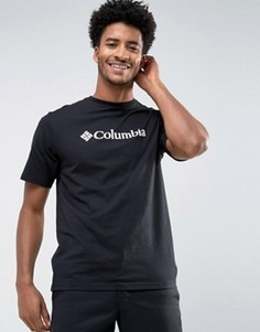 Черная базовая футболка с логотипом Columbia - Черный
