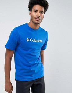 Синяя классическая футболка с логотипом Columbia - Синий