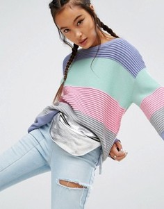 Фактурный джемпер со вставками ASOS - Мульти