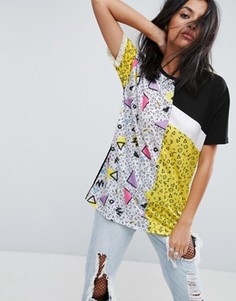 Футболка с принтом в стиле 80-х ASOS - Мульти
