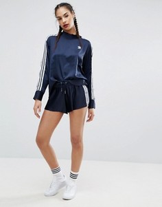 Плиссированные шорты мини adidas Originals Adicolor Deluxe - Синий