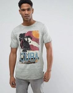 Футболка с принтом в винтажном стиле Jack &amp; Jones Vintage - Зеленый