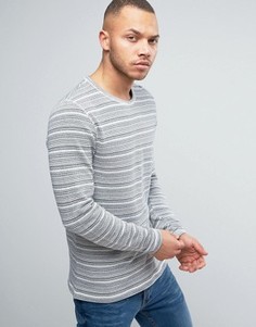 Трикотажный джемпер в полоску Jack &amp; Jones Vintage - Серый