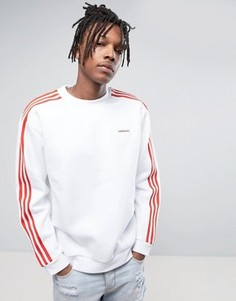 Белый свитшот с круглым вырезом adidas Originals London Pack MDN BK7793 - Белый