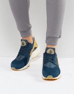 Синие премиум-кроссовки Nike Huarache Run 852628-401 - Синий