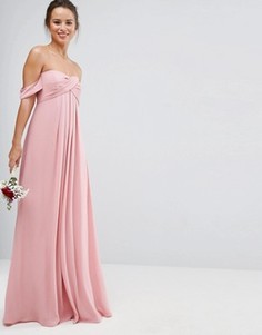 Платье-бандо макси ASOS WEDDING - Розовый