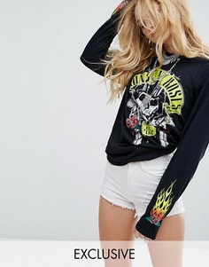 Лонгслив с принтом Guns N Roses Reclaimed Vintage Inspired - Черный