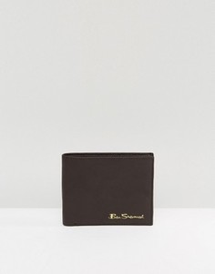 Классический кожаный бумажник Ben Sherman - Коричневый