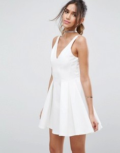 Платье мини ASOS - Кремовый