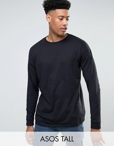 Oversize-лонгслив ASOS TALL - Черный