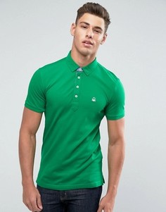 Футболка-поло слим United Colors of Benetton - Зеленый