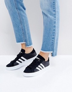 Черно-белые кроссовки adidas Originals Court Vantage - Черный