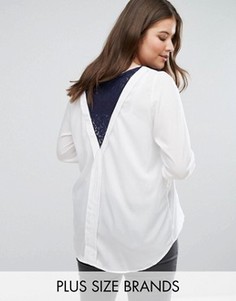 Топ с кружевными вставками Junarose - Белый