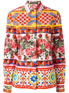 рубашка с узором Mambo Dolce &amp; Gabbana