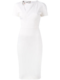fitted shoulder buckle dress Victoria Beckham