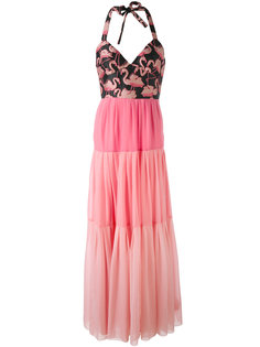платье с принтом фламинго Red Valentino