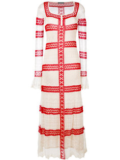 длинное кружевное платье Alexander McQueen