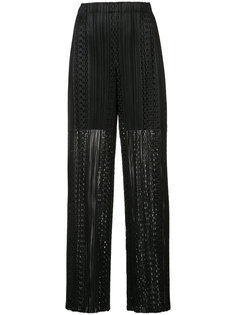 lace cut trousers Pleats Please By Issey Miyake