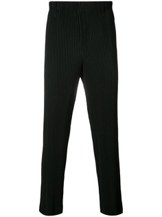 брюки в текстурную полоску Homme Plissé Issey Miyake