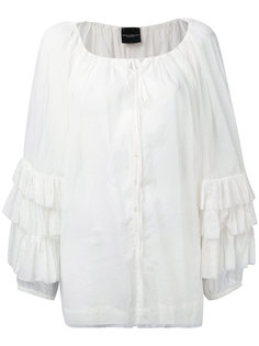 ruffle sleeve blouse Erika Cavallini