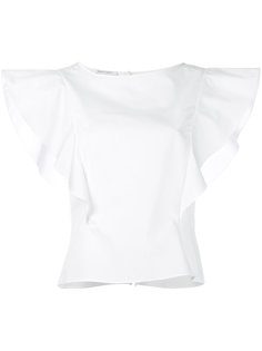 блузка с рюшами Alberta Ferretti