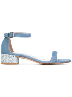 босоножки с отделкой мелкими блестками Stuart Weitzman