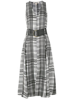 belted plaid dress Diane Von Furstenberg