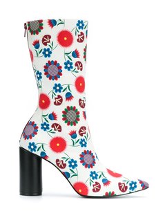 flower print boots Reinaldo Lourenço