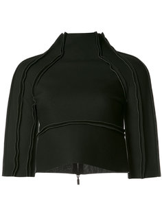 cropped funnel-neck top Maticevski