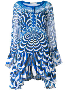 полупрозрачное асимметричное платье  Mary Katrantzou