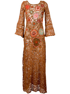 платье с цветочной вышивкой  Anjuna