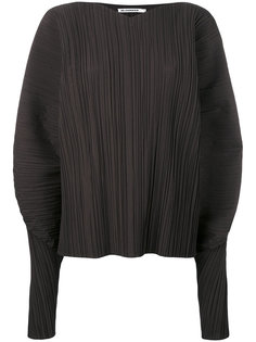 puffed longsleeves pleated blouse Jil Sander