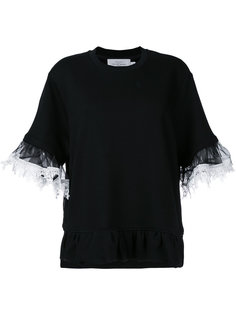 sheer &amp; lace detail blouse Preen By Thornton Bregazzi