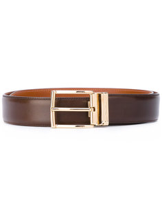 ремень с золотистой пряжкой Santoni