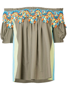 guipare lace Bardot blouse Peter Pilotto