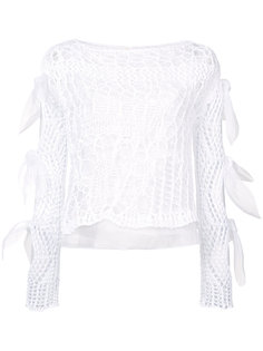 lace bows top  Delpozo