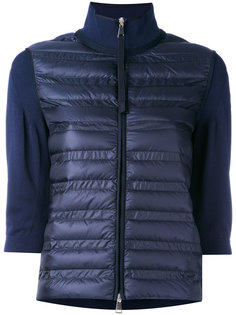 свитер со стеганой панелью Moncler