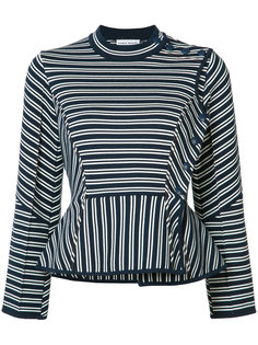 striped flared-hem top Sonia Rykiel