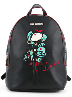 средний рюкзак с верхней ручкой Love Moschino