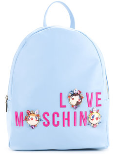 рюкзак с логотипом  Love Moschino