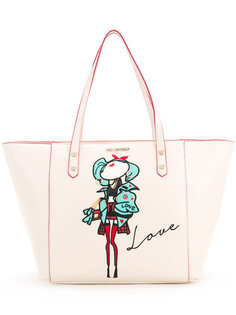 сумка-тоут с заплаткой doll Love Moschino