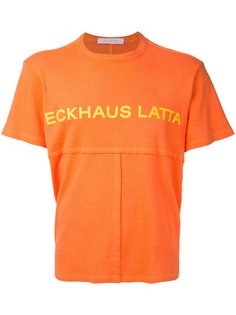 футболка лоскутного кроя с принтом-логотипом Eckhaus Latta