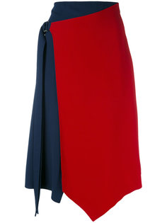 asymmetric crepe skirt Versace